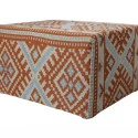 PUFF ERBA - TERRACOTA - AZUL CLARO - CRU - Cód.: 3025