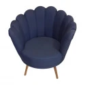 POLTRONA VARESE - AVELUDADO - AZUL ESCURO - Cód.: 1503
