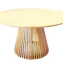 MESA ASTI - 1,60Ø - MADEIRA - MEL - Cód.: 2475
