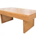 MESA BRÉSCIA - MADEIRA MEL - BASE EM PALHA NATURAL - Cód.: 1172
