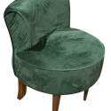 POLTRONA ANNE - AVELUDADO VERDE ESCURO - Cód.: 2472