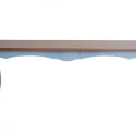MESA RAVENNA - MADEIRA IMBUIA - BASE LACA AZUL CLARO - Cód.: 1178