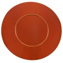 SOUSPLAT - LACA - TERRACOTA - FILETE DOURADO - Cód.: 2284