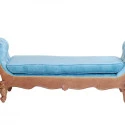RECAMIER MOLISE - MADEIRA IMBUIA - AVELUDADO AZUL CLARO - Cód.: 1168