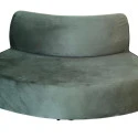 SOFÁ ALTAMURA - CURVO ABERTO - MODULAR - 1,70 - AVELUDADO - VERDE ESCURO - Cód.: 2461