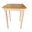 MESA ANNE - LATERAL - TAMPO MADEIRA IMBUIA - BASE LACA PEACH FUZZ - Cód.: 2386