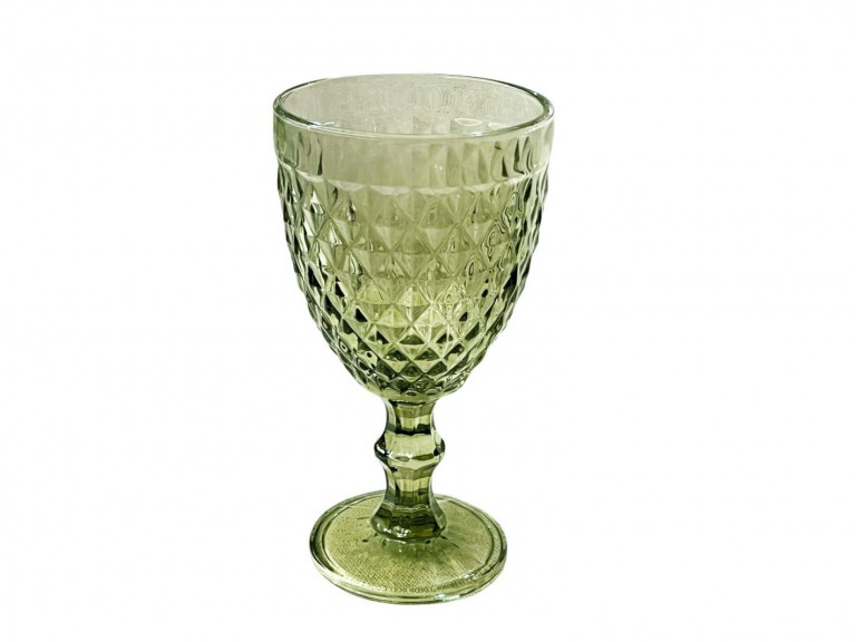 TAÇA - BICO DE ABACAXI - VERDE - 325 ML ST Mob - Locações de mobiliário para eventos