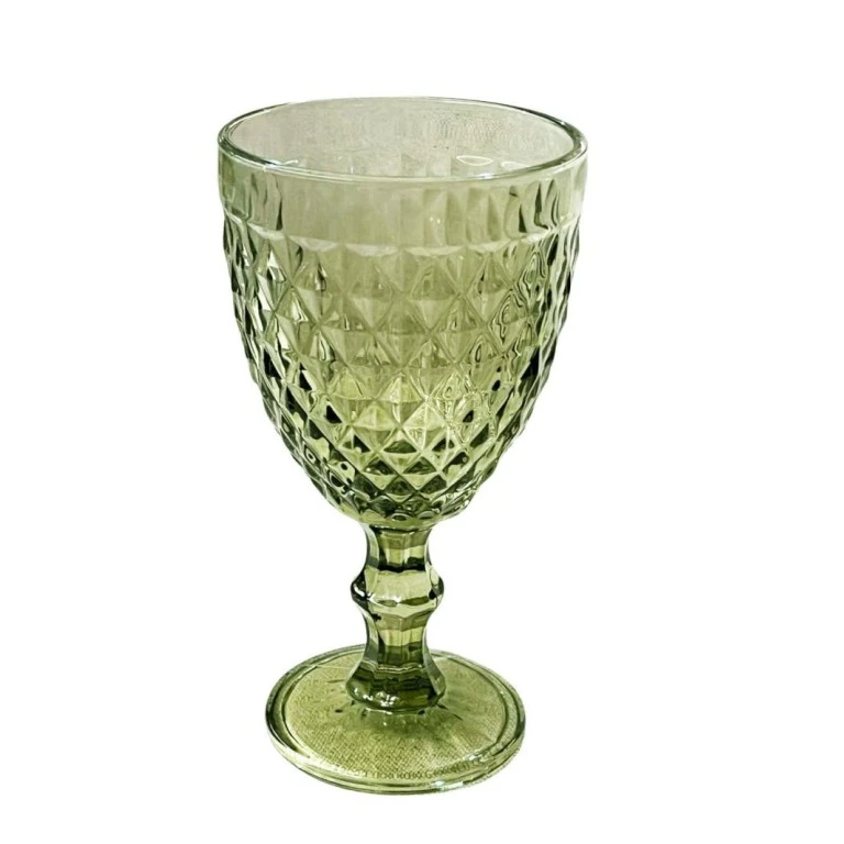 TAÇA - BICO DE ABACAXI - VERDE - 325 ML ST Mob - Locações de mobiliário para eventos