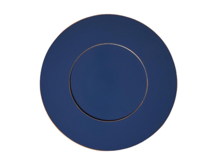SOUSPLAT - LACA - AZUL - FILETE DOURADO ST Mob - Locações de mobiliário para eventos