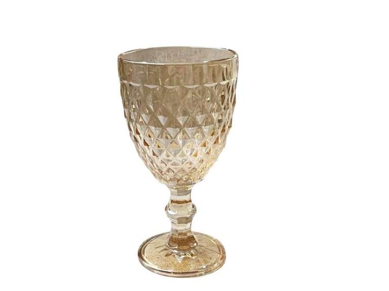TAÇA - BICO DE ABACAXI - AMBAR - 325 ML ST Mob - Locações de mobiliário para eventos