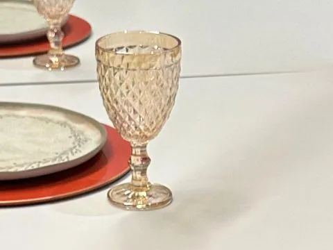 TAÇA - BICO DE ABACAXI - ÂMBAR - 325 ML - 1 - ST Mob - Locações de mobiliário para eventos