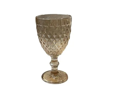 TAÇA - BICO DE ABACAXI - ÂMBAR - 325 ML - 1 - ST Mob - Locações de mobiliário para eventos