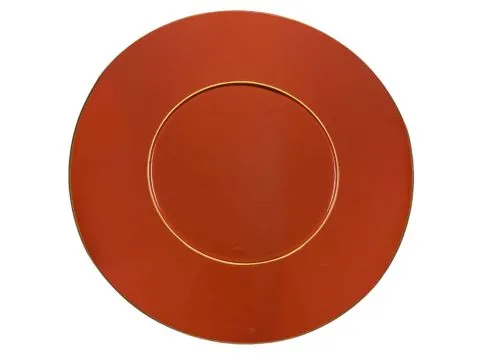 SOUSPLAT - LACA - TERRACOTA - FILETE DOURADO - 1 - ST Mob - Locações de mobiliário para eventos