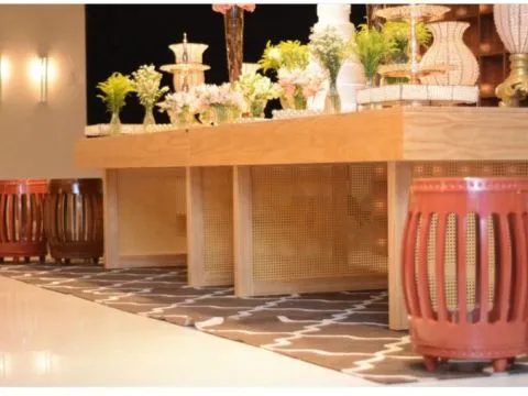 GARDEN SEAT - MADEIRA - LACA TERRACOTA - 1 - ST Mob - Locações de mobiliário para eventos
