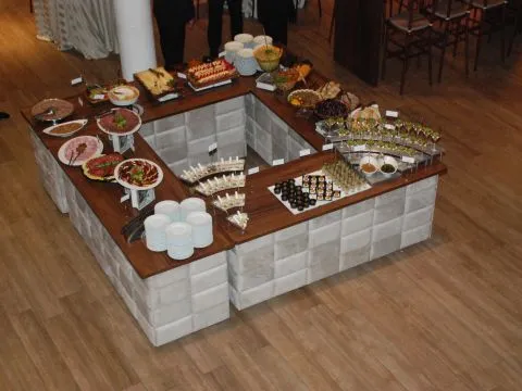 BALCÃO - CONTEMPORÂNEO - REVESTIDO COM TECIDO - 1 - ST Mob - Locações de mobiliário para eventos
