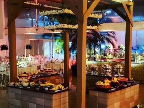 BALCÃO - CONTEMPORÂNEO - REVESTIDO COM TECIDO - 3 - ST Mob - Locações de mobiliário para eventos
