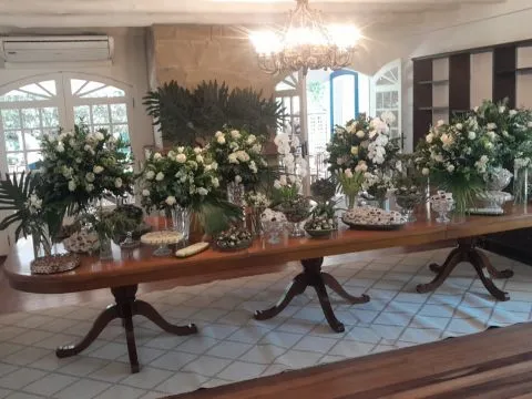 MESA ITÁLIA - 4,5 m -  MADEIRA - IMBUIA - 3 - ST Mob - Locações de mobiliário para eventos