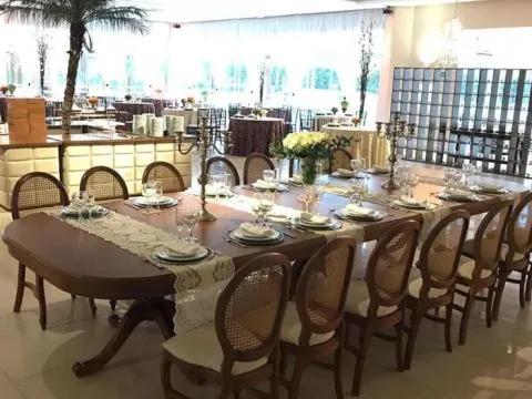 MESA ITÁLIA - 4,5 m -  MADEIRA - IMBUIA - 2 - ST Mob - Locações de mobiliário para eventos
