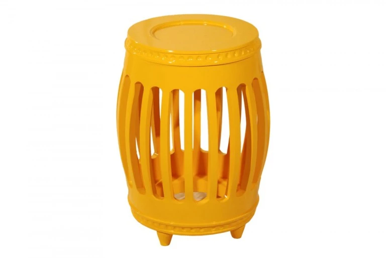 GARDEN SEAT - MADEIRA - LACA AMARELO ST Mob - Locações de mobiliário para eventos