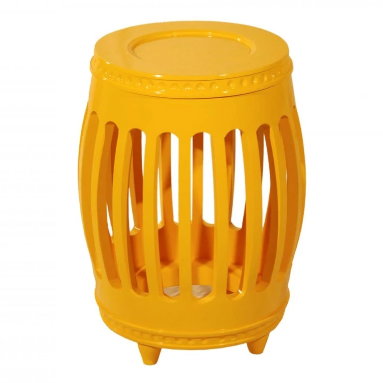 GARDEN SEAT - MADEIRA - LACA AMARELO ST Mob - Locações de mobiliário para eventos