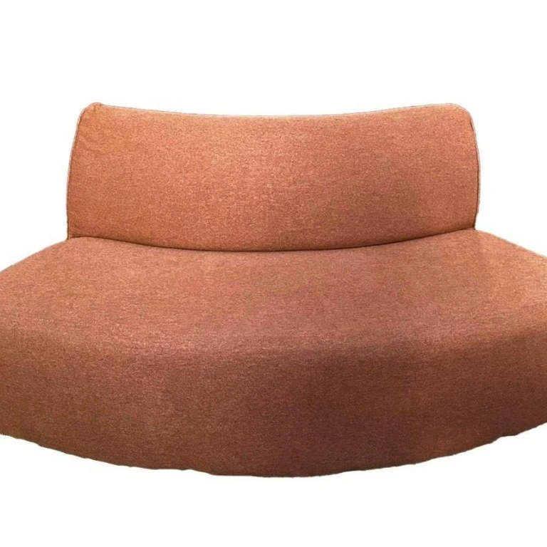 SOFÁ ALTAMURA - CURVO ABERTO - MODULAR - 1,70 - LINHO CONHAQUE ST Mob - Locações de mobiliário para eventos