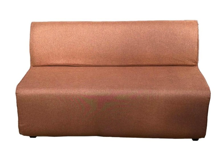 SOFÁ ALTAMURA - RETO - MODULAR - 1,40 - LINHÃO CONHAQUE ST Mob - Locações de mobiliário para eventos