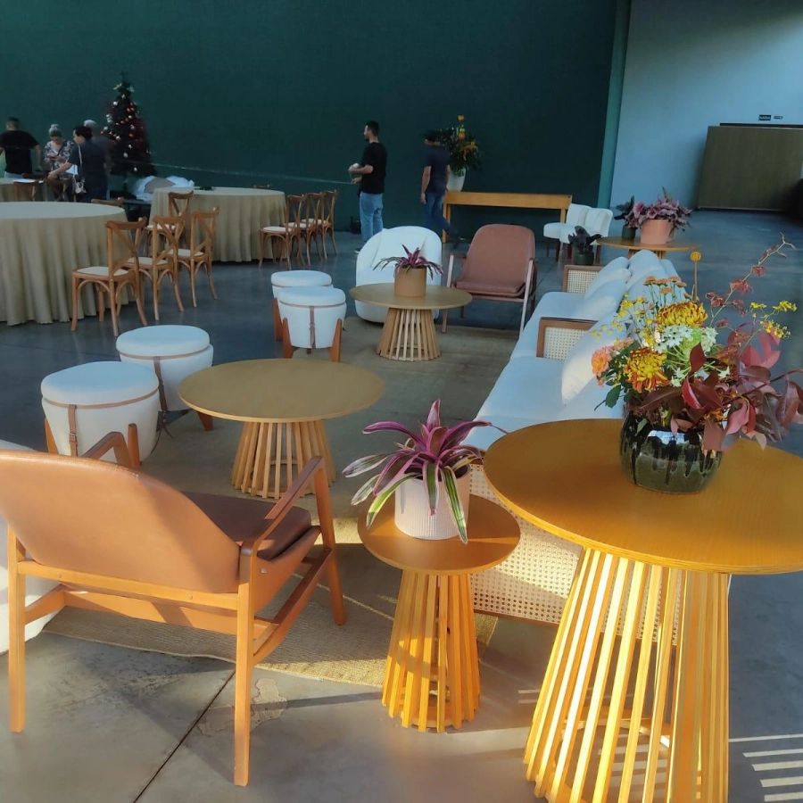 MESA ASTI - CENTRO - MADEIRA - MEL ST Mob - Locações de mobiliário para eventos