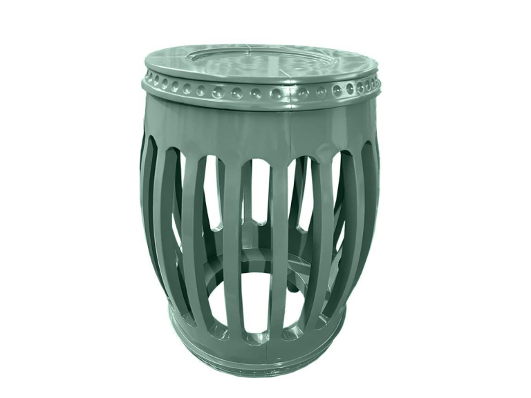 GARDEN SEAT - MADEIRA - LACA VERDE ESCURO ST Mob - Locações de mobiliário para eventos