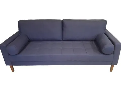 SOFÁ RIMINI - AVELUDADO - AZUL ESCURO - 1 - ST Mob - Locações de mobiliário para eventos