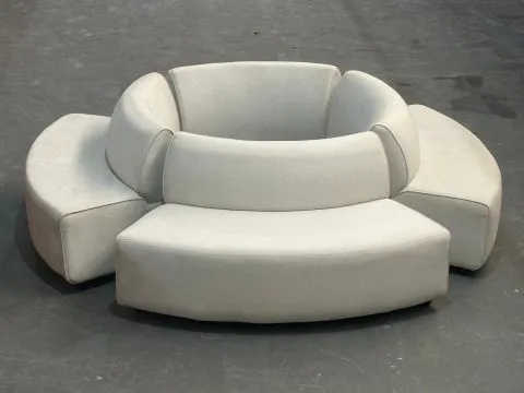 SOFÁ ALTAMURA - CURVO ABERTO - MODULAR - 1,70 - LINHÃO CRU - 7 - ST Mob - Locações de mobiliário para eventos