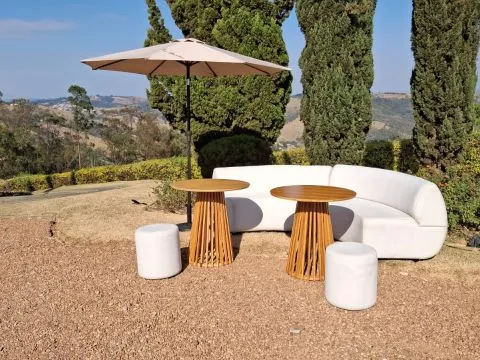 SOFÁ  ALTAMURA - CURVO FECHADO - MODULAR - 1,70 - LINHÃO CRU - 2 - ST Mob - Locações de mobiliário para eventos