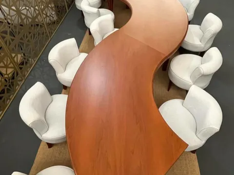 MESA VERONA - 4 MÓDULOS - MADEIRA IMBUIA - 5 - ST Mob - Locações de mobiliário para eventos