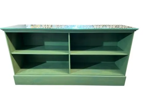 BALCÃO - LIVORNO - MADEIRA -  LACA VERDE - 2 - ST Mob - Locações de mobiliário para eventos