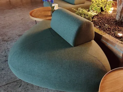 SOFÁ VELLETRI - ORGÂNICO - VERDE ESCURO - 1 - ST Mob - Locações de mobiliário para eventos