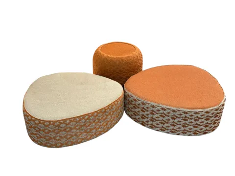 MESA ROZZANO - CENTRO - TERRACOTA E CRU - 1 - ST Mob - Locações de mobiliário para eventos