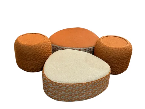 MESA ADRANO - CENTRO- TERRACOTA E CRU - 1 - ST Mob - Locações de mobiliário para eventos