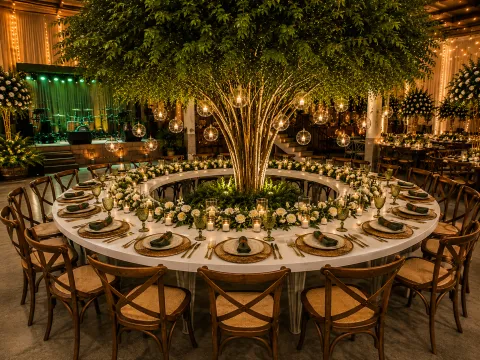 MESA GIRARE - BASE FERRO ALGODÃO - TAMPO ALGODÃO - 5 - ST Mob - Locações de mobiliário para eventos