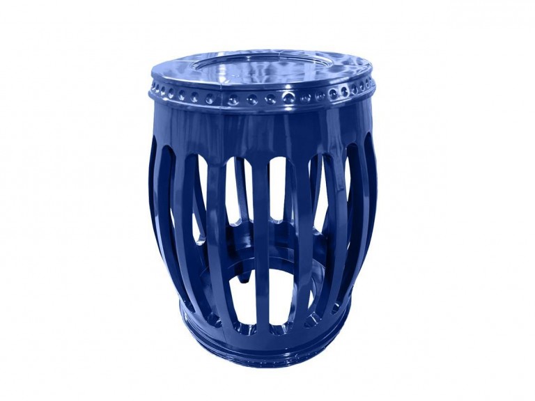 GARDEN SEAT - MADEIRA - LACA AZUL ESCURO ST Mob - Locações de mobiliário para eventos